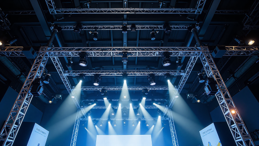 US-261D舞台租赁设备，黑色框架结构，舞台灯光设备，适用于演出场地搭建